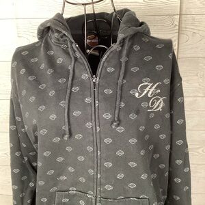 Harley-Davidson Gray Zip-Up Hoodie